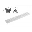TRD02 BUTTERFLY - SILICONE MAT 80X400 H 1,8 MM