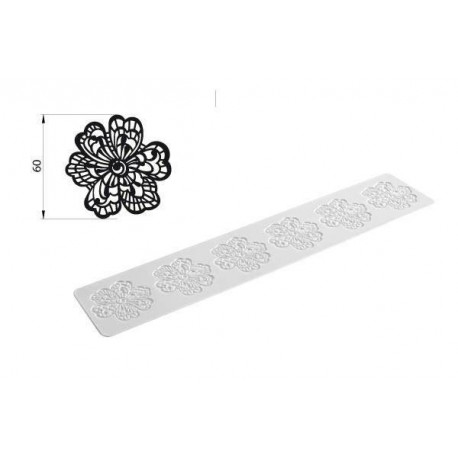 TRD03 FLOWER - SILICONE MAT 80X400 H 1,8 MM