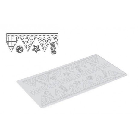 TRD17 CANDY PARTY - SILICONE MAT 400X200 H 1,8 MM
