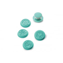 XMAS STAMP - SET 4 SILICONE Mold ø73 MM
