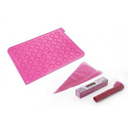 MAC01 CLASSIC KIT- SILICONE MAT ø35 MM with 24 disposable bags