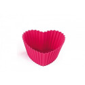 HEART - SET 6 SILICONE Mold FOR CUPCAKES 70,5X65,5 H 33 MM